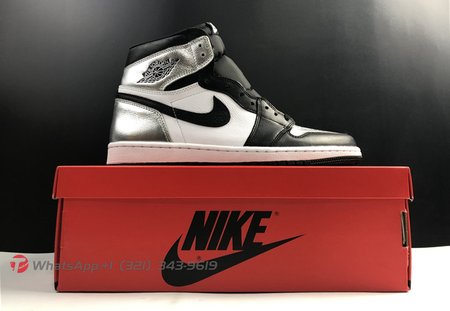 Air Jordan 1 Retro High OG White Black Silver SP36-44.5