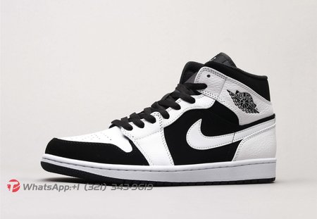 Air Jordan 1 Mid White Black 36-46