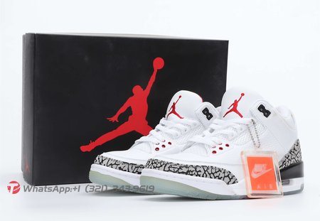 Air Jordan 3 Retro Free Throw Line White Cement 40-47.5