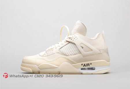 Air Jordan 4 retro x Off-White AJ4 OW Sail 36-47.5