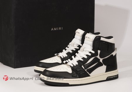 AMIRI Skel Top Hi Black White SIZE: 40-45