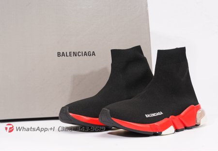 Balenciaga Speed LT SNEAKER Black Red Crystal SP36-45