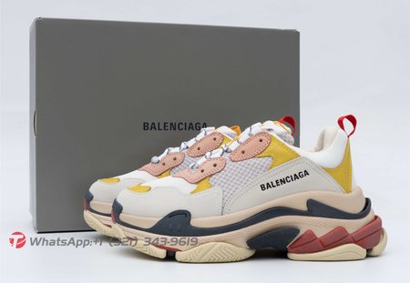 Balenciaga Triple S Cream Yellow Red (W) 35-39