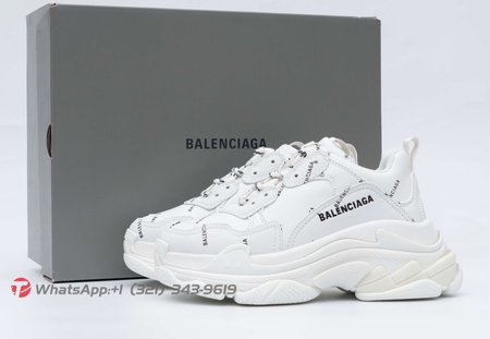 Balenciaga Triple S Allover Logo White (W) SIZE: 35-45