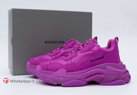 Balenciaga Triple S Allover Logo Purple SIZE: 35-45