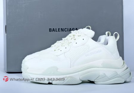 BALENCIAGA TRIPLE S WHITE (NOCTILUCENT LIGHT) SIZE 35-45