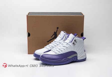 Air Jordan 12 White Purple Size 40-47.5