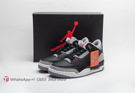 Air Jordan 3 Retro Black Cement Reimagined 2024 DN3707-010 Size 40- 47.5